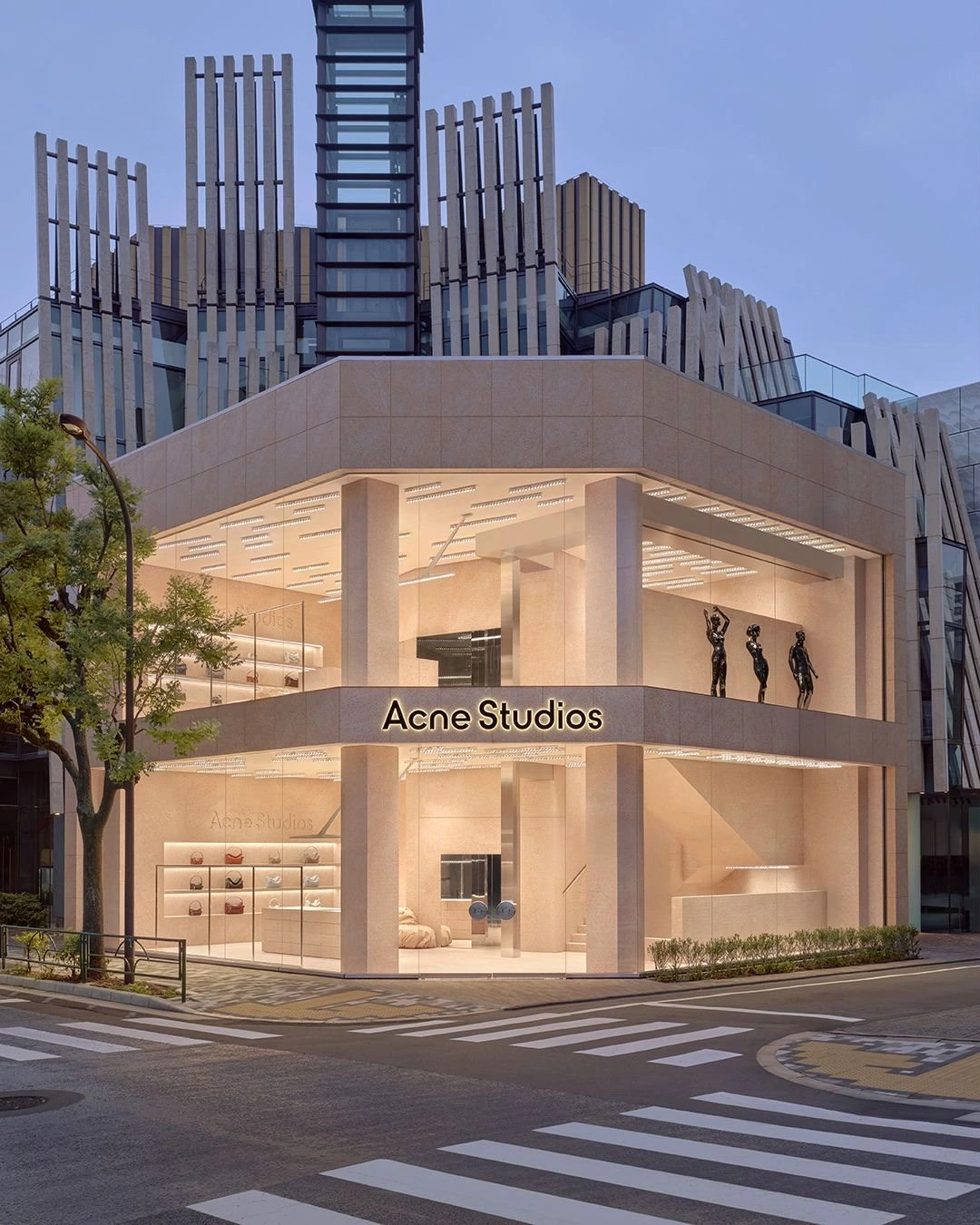 Acne Studios transparent flagship facade
