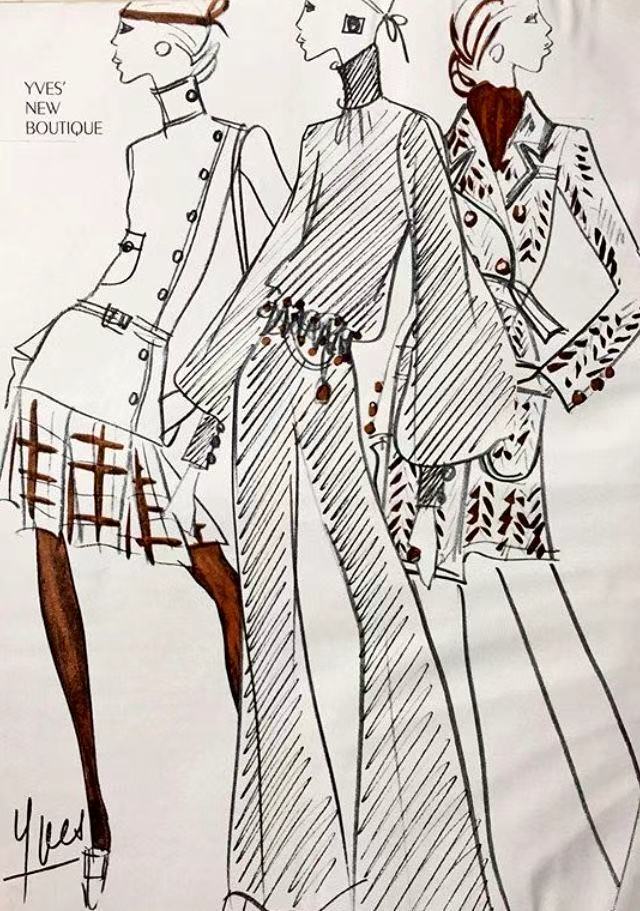Yves Saint Laurent 纪录片中的工作室